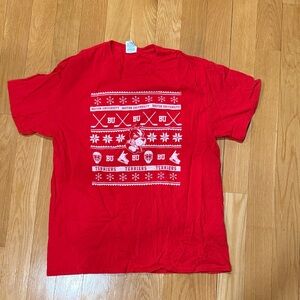 Boston university Christmas t-shirt